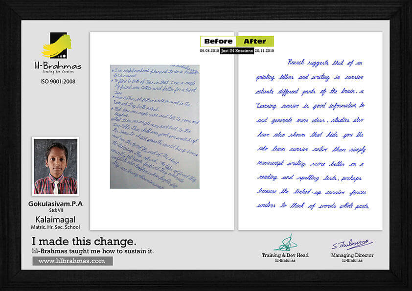 handwriting classes in chennai